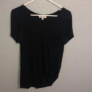 black t-shirt